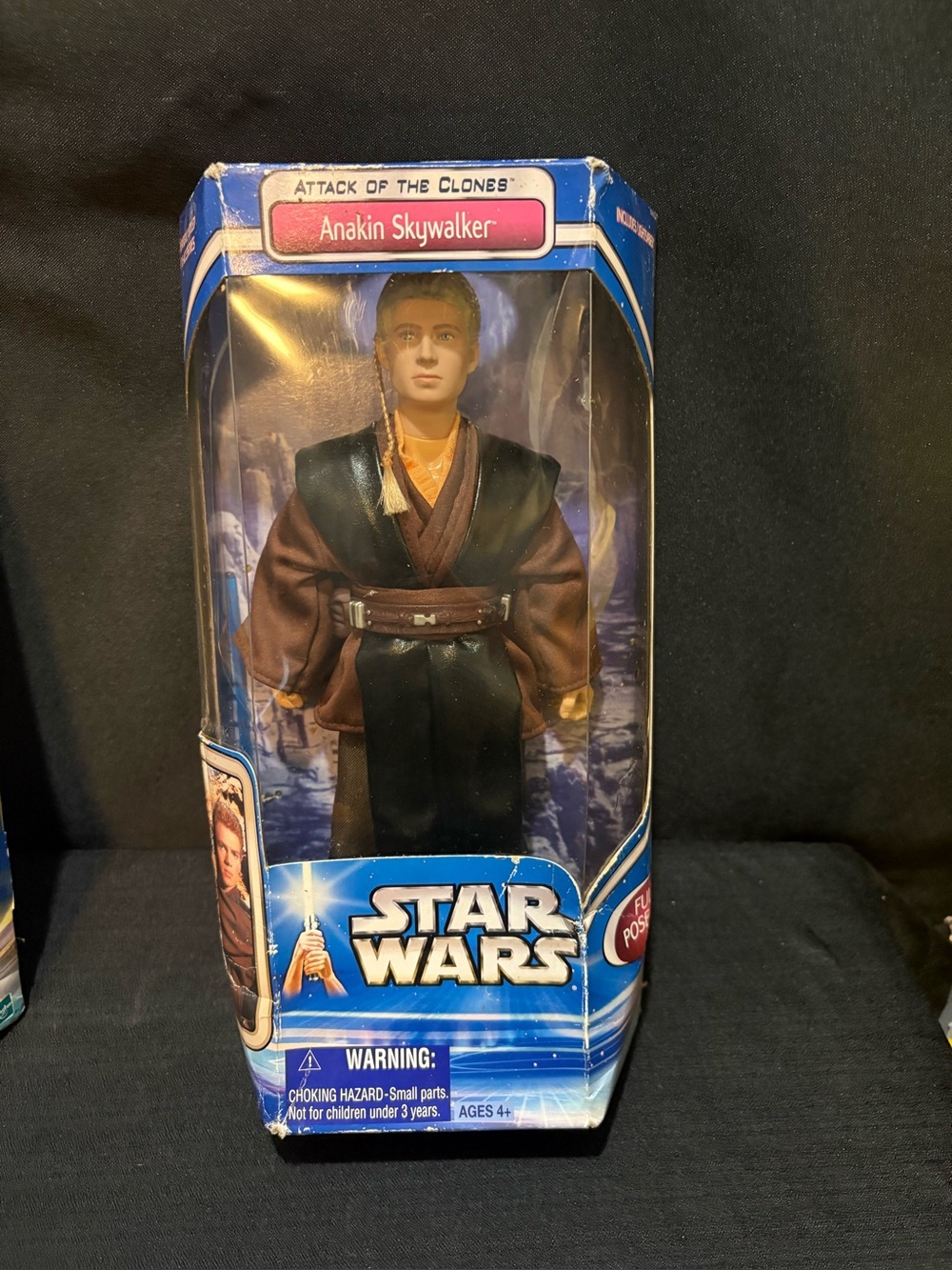 Star Wars Attack Of The Clones Anakin Skywalker 12" Figure 2002 Box Has Damage